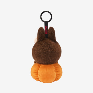 Happy Halloween Party Labubu-Sitting Pumpkin Vinyl Plush Pendant - Bards & Cards
