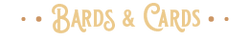 Bards & Cards logo