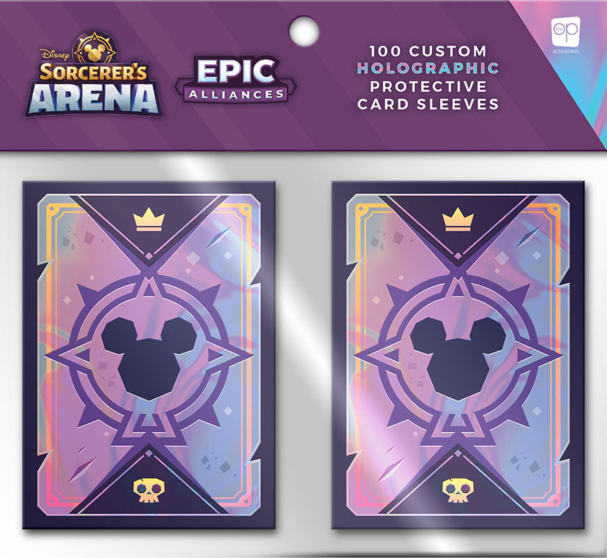 Disney Sorcerer's Arena: Epic Alliances Card Sleeves (100 Count) - Bards & Cards