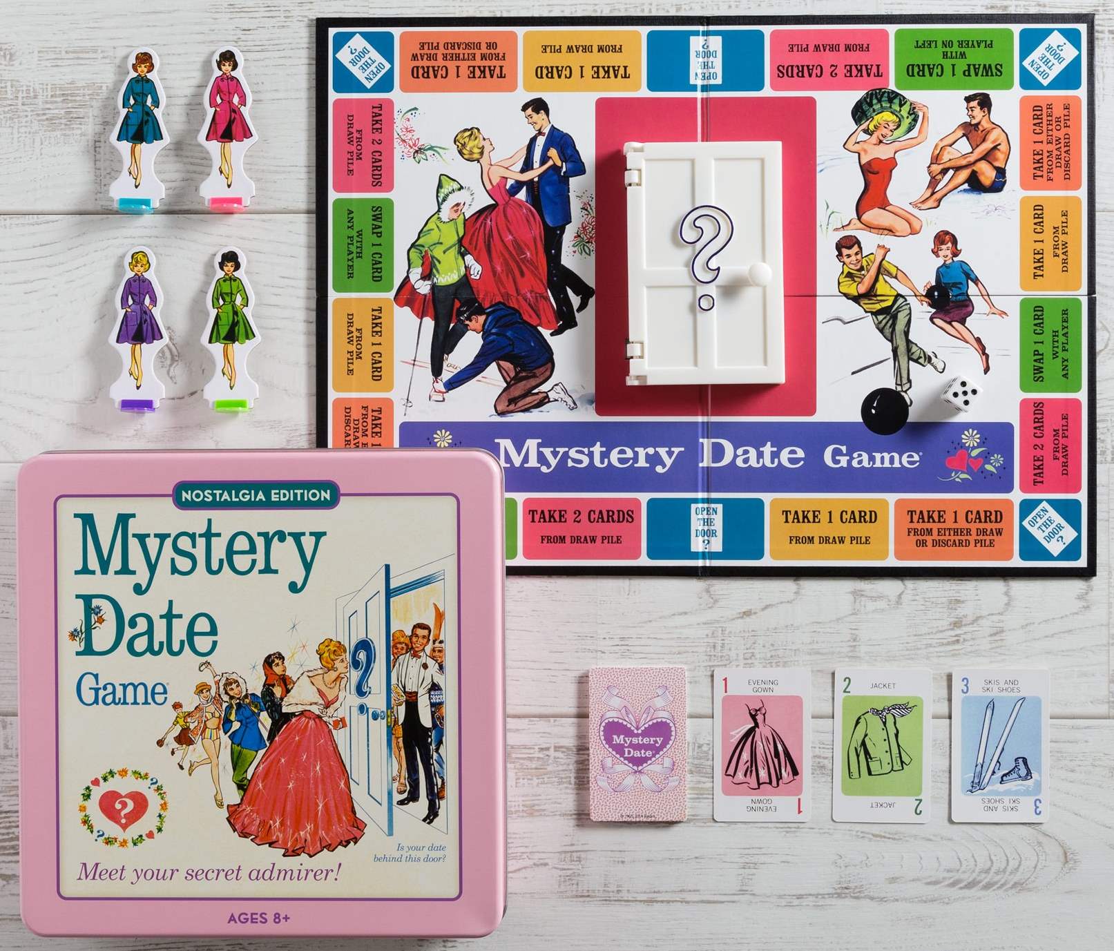 WS Game Company Mystery Date Nostalgia Tin - Bards & Cards