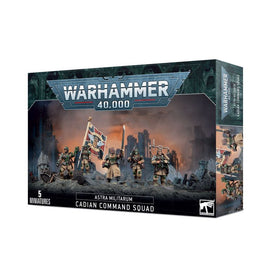 Warhammer 40k Astra Militarum Cadian Command Squad - Bards & Cards