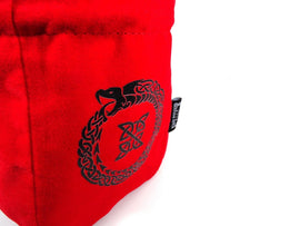 Ouroboros Reversible Microfiber Self-Standing Large Dice Bag - Bards & Cards
