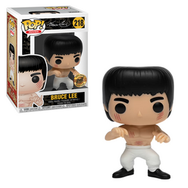 Funko POP! Enter the Dragon - Bruce Lee (White Pants and Scars) Vinyl Figure #218 Bait Exclusive - Bards & Cards