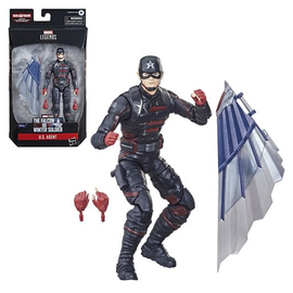 The Falcon and the Winter Soldier: Marvel Legends - U.S. Agent 6-Inch Action Figure (Captain America Flight Gear Build-A-Figure) - Bards & Cards