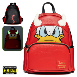 Loungefly: Disney - Devil Donald Duck Cosplay Mini Backpack Entertainment Earth Exclusive - Bards & Cards