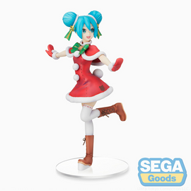 SEGA: Vocaloid - Hatsune Miku (Christmas 2021) Super Premium Figure - Bards & Cards