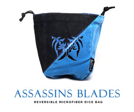 Assassin's Blades Reversible Microfiber Self-Standing Large Dice Bag - Bards & Cards
