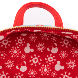 Loungefly: Disney - Minnie and Mickey Snowman Mini Backpack and Headband Set - Bards & Cards