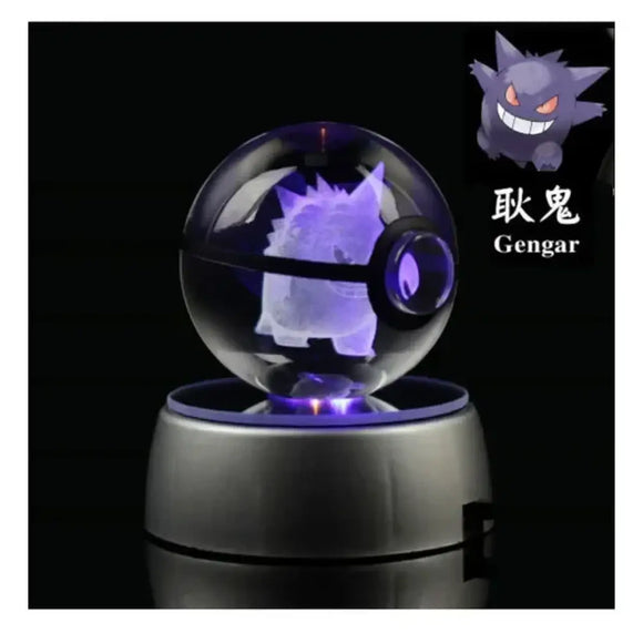 Pokemon Gengar 3D Crystal Ball