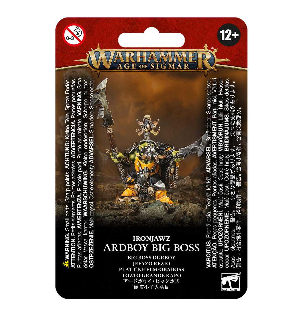Warhammer Age of Sigmar Orruk Warclans: Ardboy Big Boss - Bards & Cards