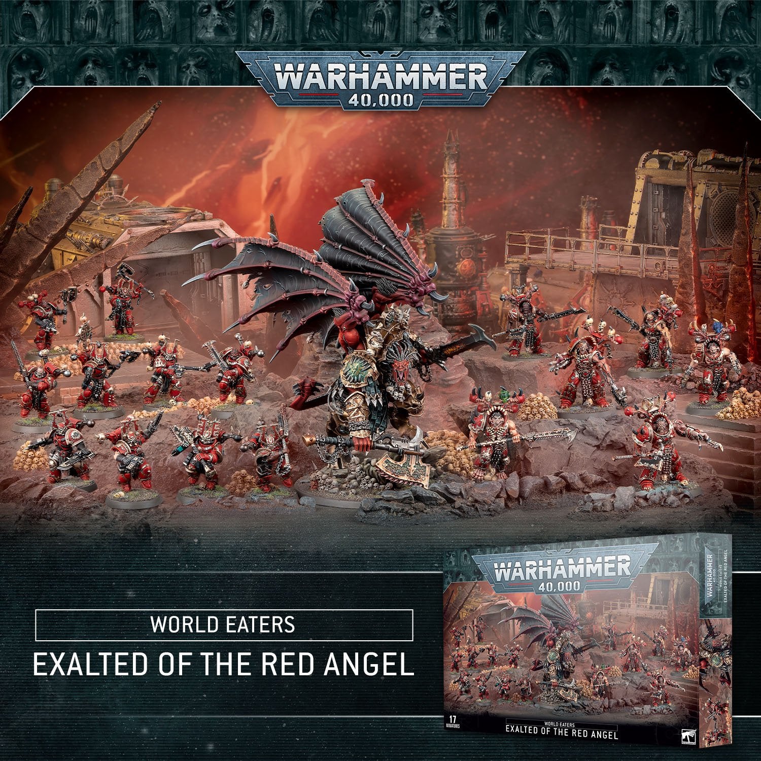 Warhammer 40k World Eaters: Exalted of the Red Angel - Bards & Cards