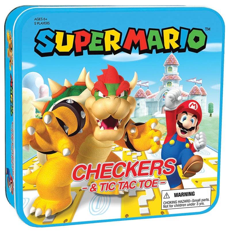 Checkers & Tic Tac Toe: Super Mario VS Bowser - Bards & Cards