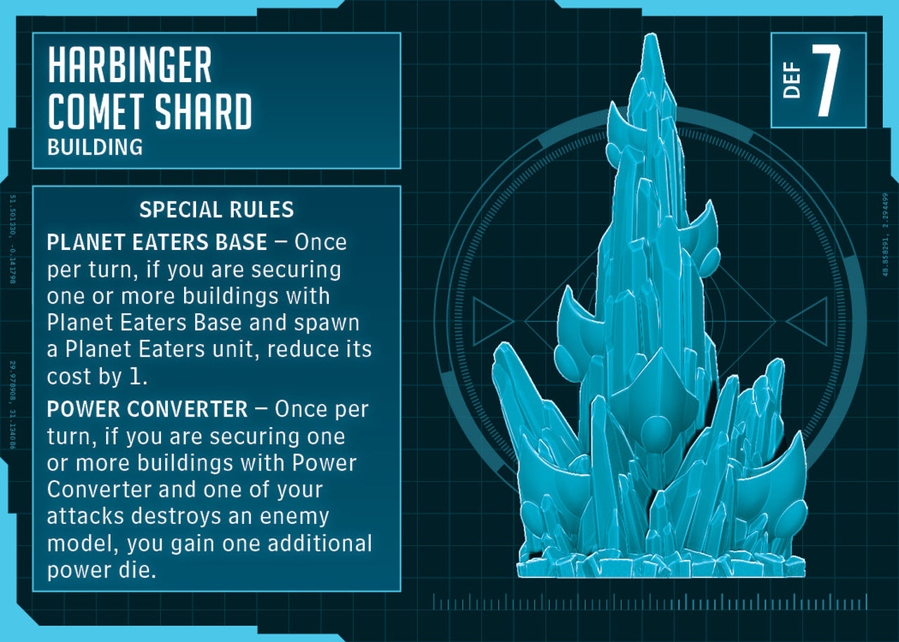 Monsterpocalypse Building - Harbinger Comet Shard - Bards & Cards