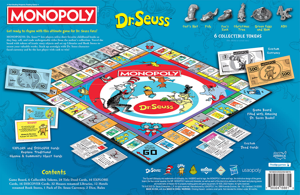 MONOPOLY®: Dr. Seuss - Bards & Cards