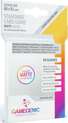 Gamegenic MATTE Sleeves: Standard Card Game (66 x 91 mm) - Bards & Cards