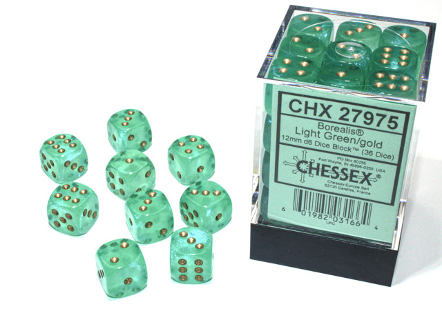 Chessex 6-Sided Dice Block (12mm) - Bards & Cards