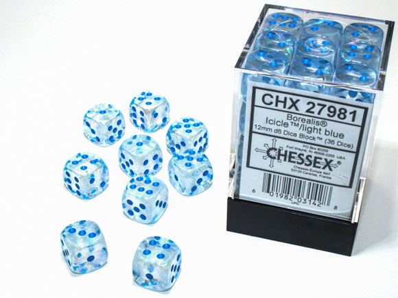 Chessex 6-Sided Dice Block (12mm) - Bards & Cards