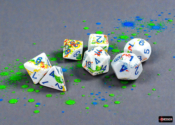 Brush Polyhedral Dice Set - Bards & Cards