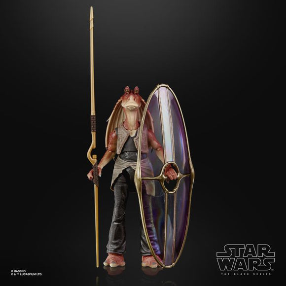 Star Wars: The Black Series - Jar Jar Binks (The Phantom Menace) 6-Inch Deluxe Action Figure - Bards & Cards