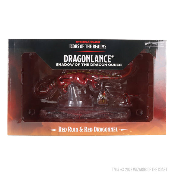 Dungeons & Dragons Icons of the Realms: Dragonlance – Red Ruin & Red Dragonnel - Bards & Cards