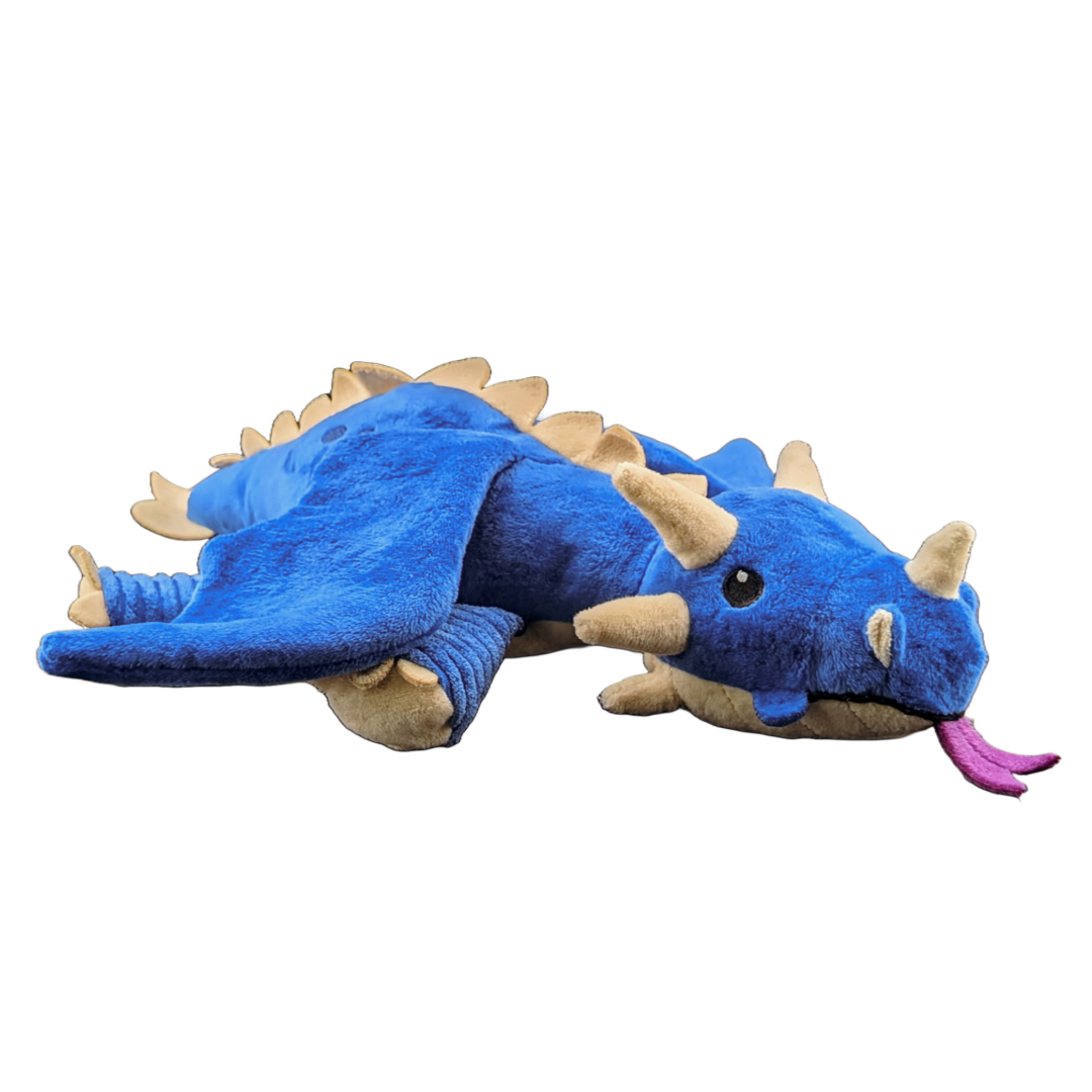 Sparkbolt – Blue Dragon Wyrmling Plush Pet Toy