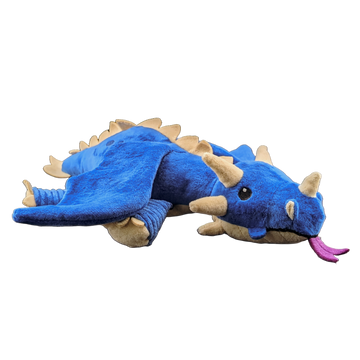 Sparkbolt – Blue Dragon Wyrmling Plush Pet Toy - Bards & Cards