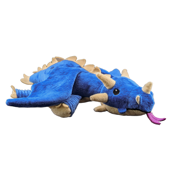 Sparkbolt – Blue Dragon Wyrmling Plush Pet Toy - Bards & Cards