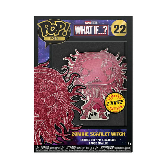 Funko Pin: Marvel's What If Zombie Scarlet Witch Glow-in-the-Dark - Bards & Cards