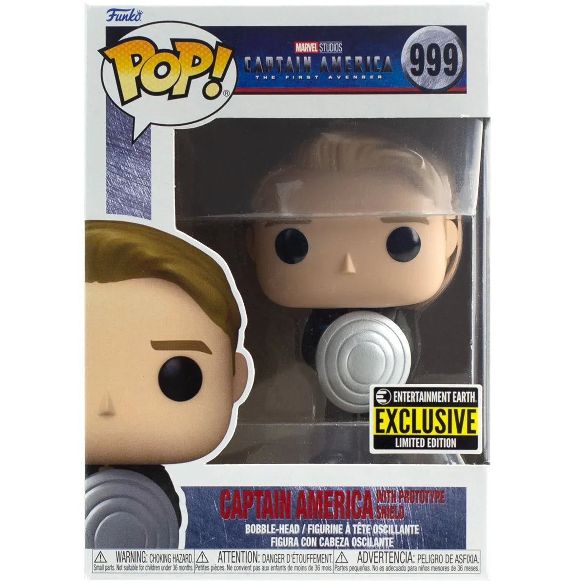 Funko Pop! Captain America with Prototype Shield - Entertainment Earth Exclusive - 0