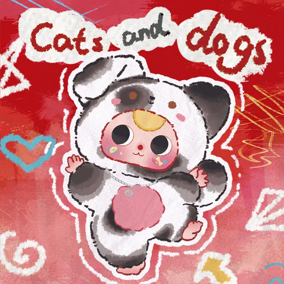Baby Three Cats and Dogs Plush Series Blind Box - Bards & Cards