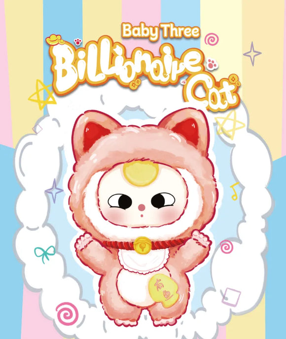 Baby Three Billionaire Cat Plush Series Blind Box - Bards & Cards