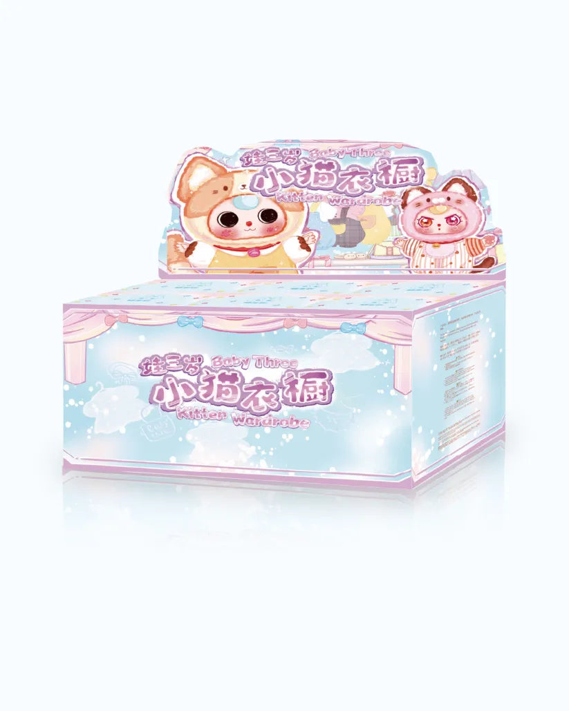 Baby Three Kitten Wardrobe Plush Series Blind Box - Bards & Cards
