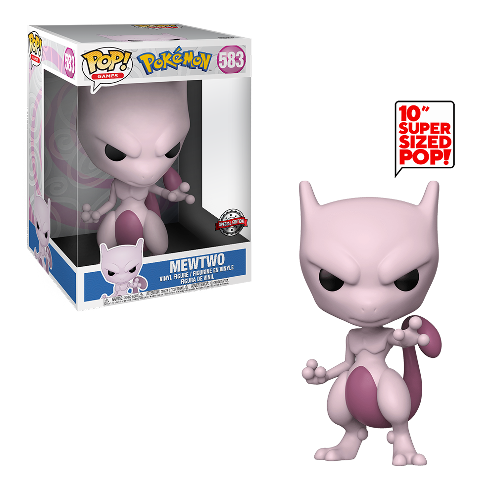 Funko POP! Pokemon - 10-Inch Mewtwo Vinyl Figure #583 Special Edition Exclusive