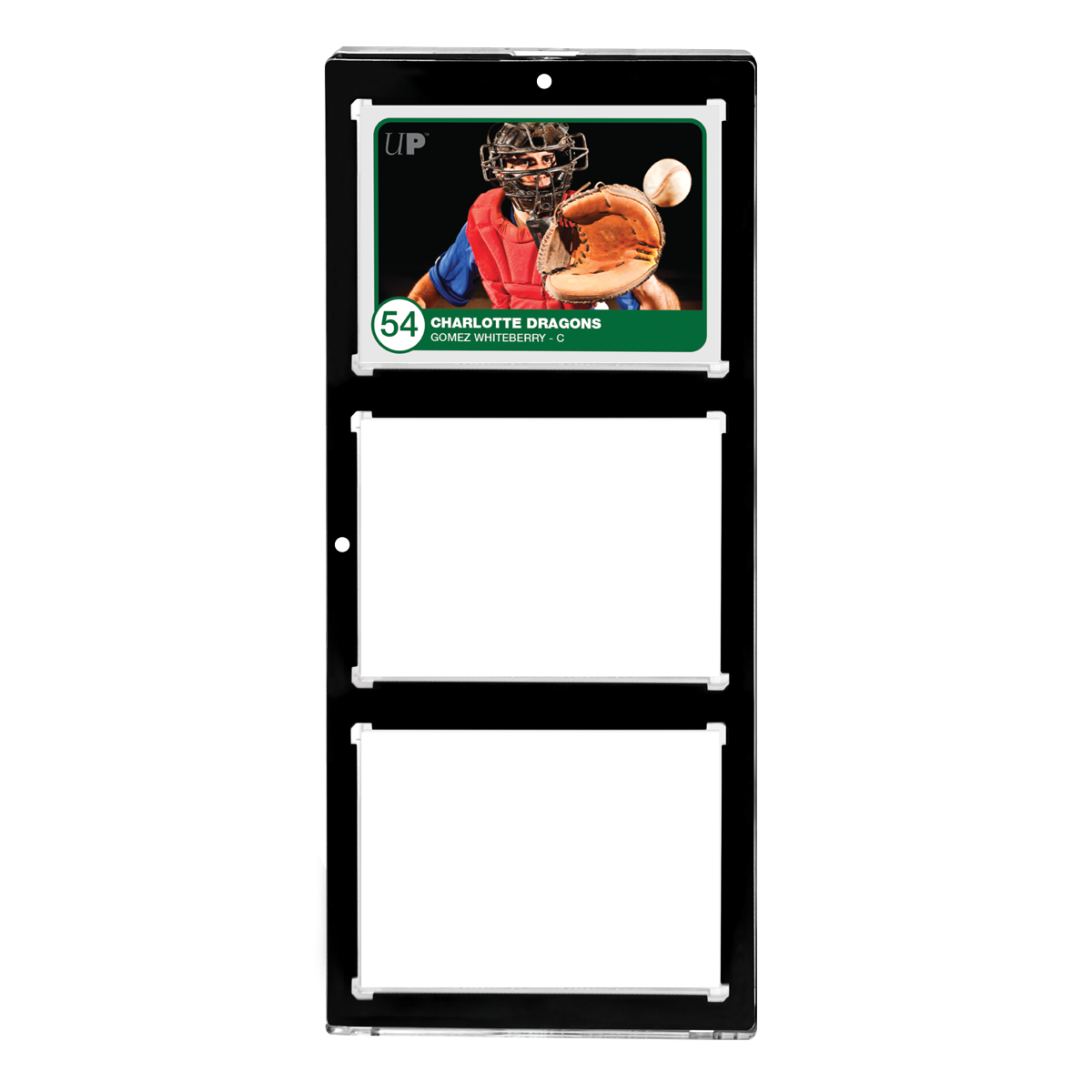 35PT 3-Card Black Border UV ONE-TOUCH Magnetic Holder - 0