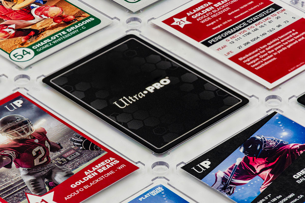 35PT 9-Card Black Border UV ONE-TOUCH Magnetic Holder - Bards & Cards