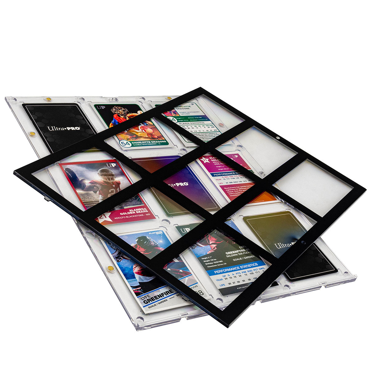 35PT 9-Card Black Border UV ONE-TOUCH Magnetic Holder - Bards & Cards