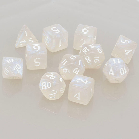 ECLIPSE® Acrylic RPG Dice Set (11ct) - Bards & Cards