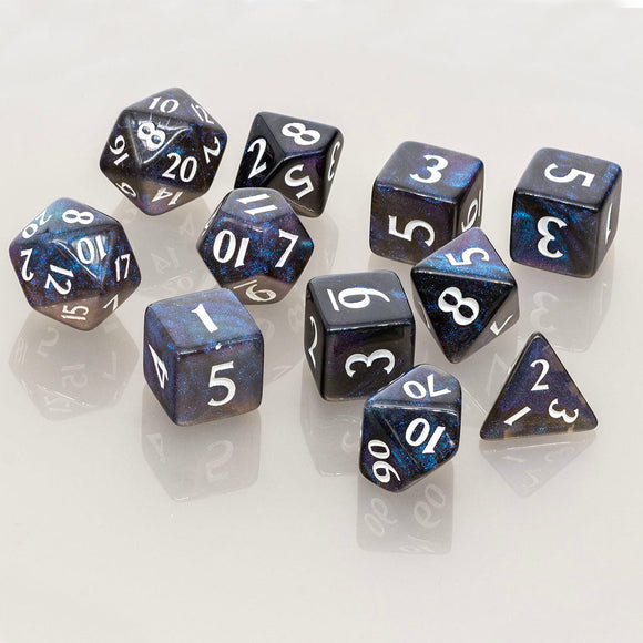 Eclipse Acrylic RPG Dice Set (11ct) - Bards & Cards