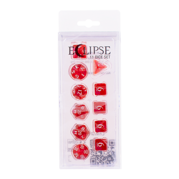 Eclipse Acrylic RPG Dice Set (11ct) - Bards & Cards