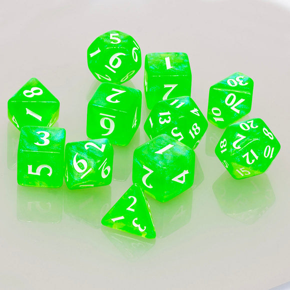 Eclipse Acrylic RPG Dice Set (11ct) - Bards & Cards