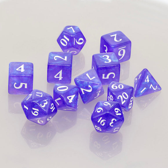 Eclipse Acrylic RPG Dice Set (11ct) - Bards & Cards