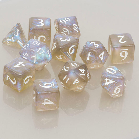 Eclipse Acrylic RPG Dice Set (11ct) - Bards & Cards