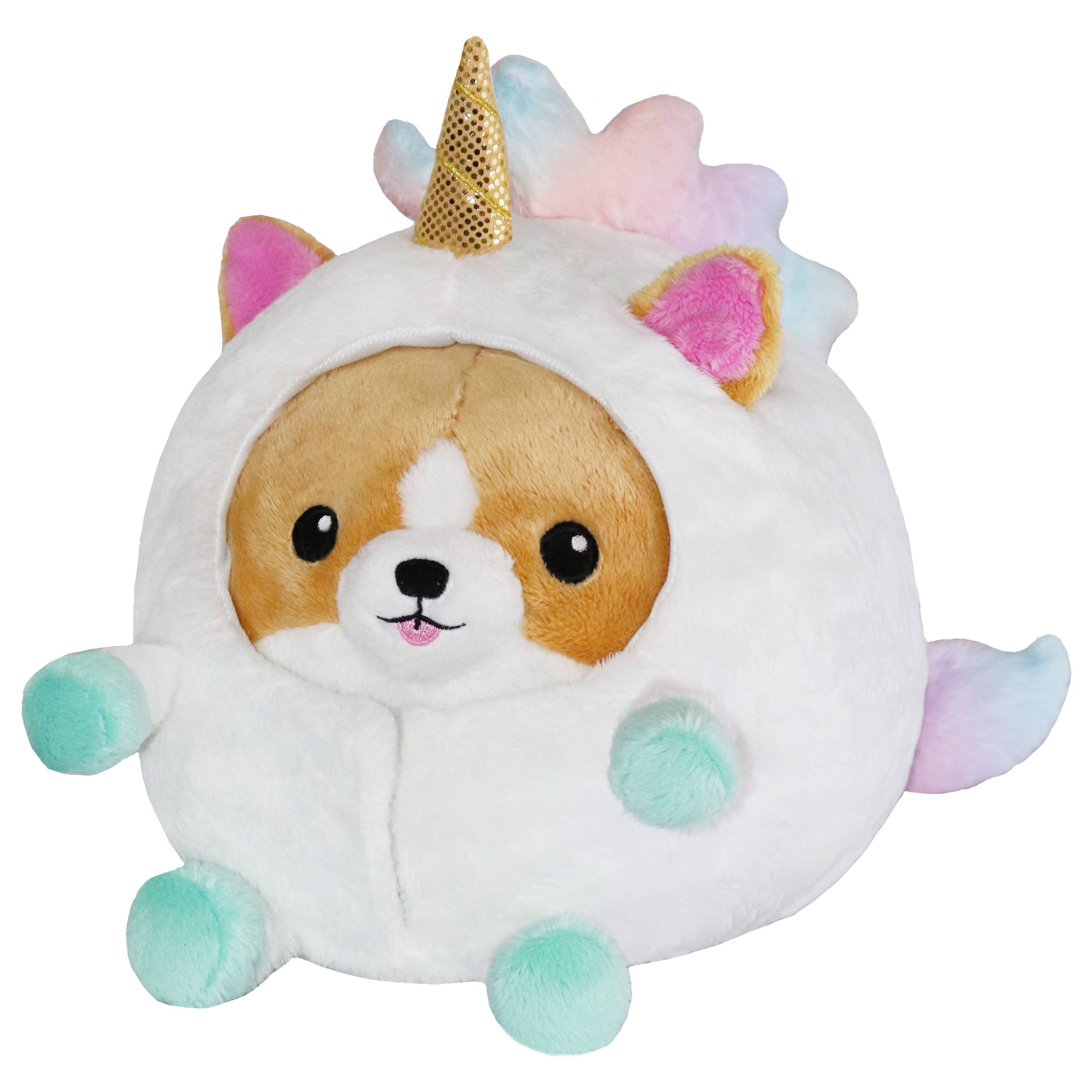 Undercover Corgi in Unicorn Suit Plush