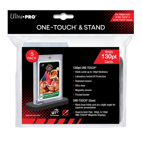 130PT ONE-TOUCH & Stands (5ct) - Bards & Cards