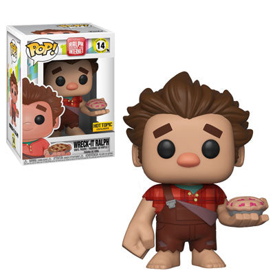 Funko POP! Ralph Breaks the Internet - Wreck-It Ralph with Pie Vinyl Figure #14 Hot Topic Exclusive (NOT 100% MINT)