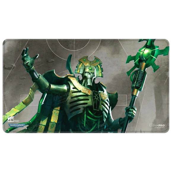 Necrons Stitched Edge Playmat for Warhammer 40,000 - Bards & Cards