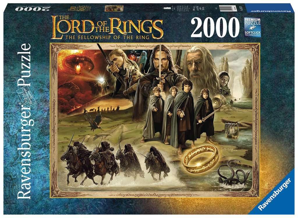 Lord of the Rings 2000 pc Puzzle: The Fellowship of the Ring - Bards & Cards