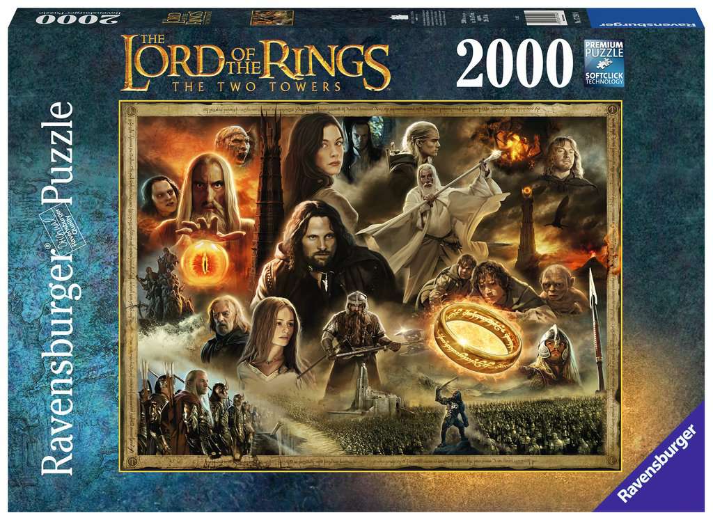 Lord of the Rings 2000 pc Puzzle: The Two Towers - Bards & Cards