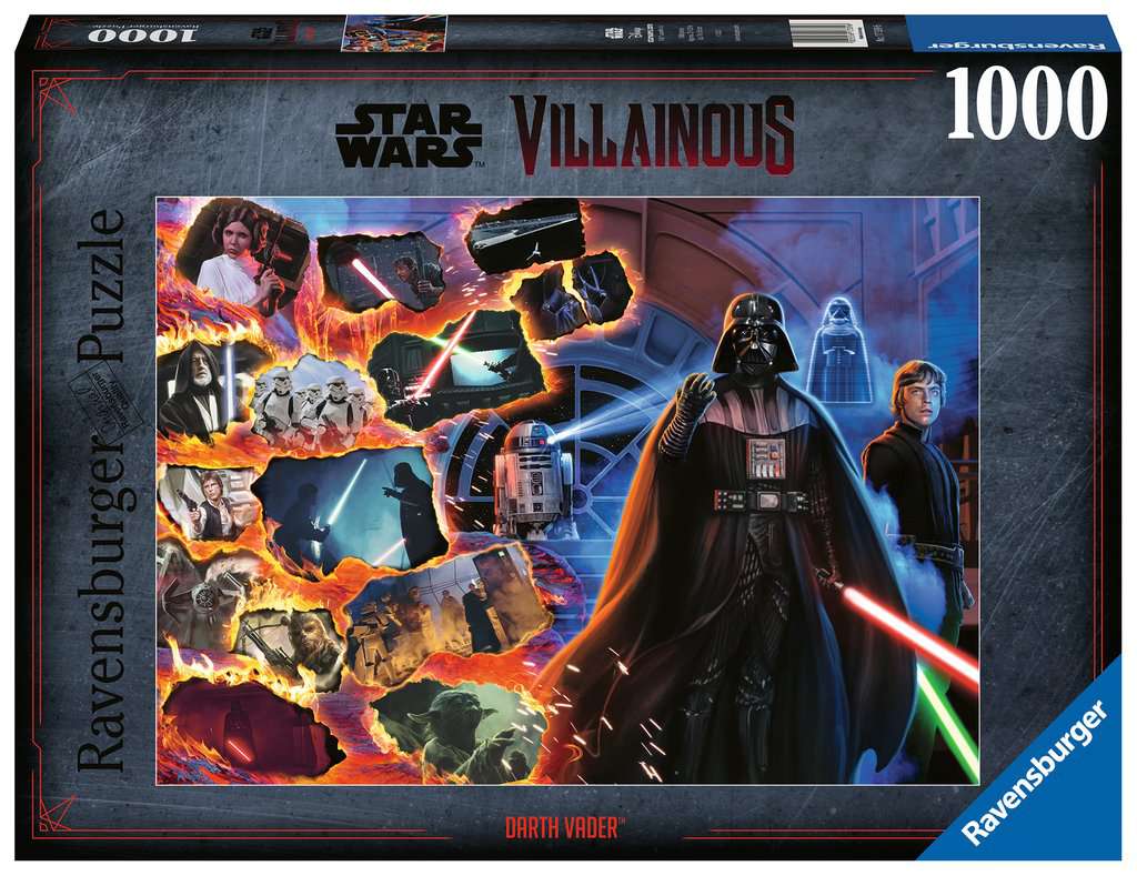Star Wars Villainous 1000 pc Puzzle: Darth Vader - Bards & Cards