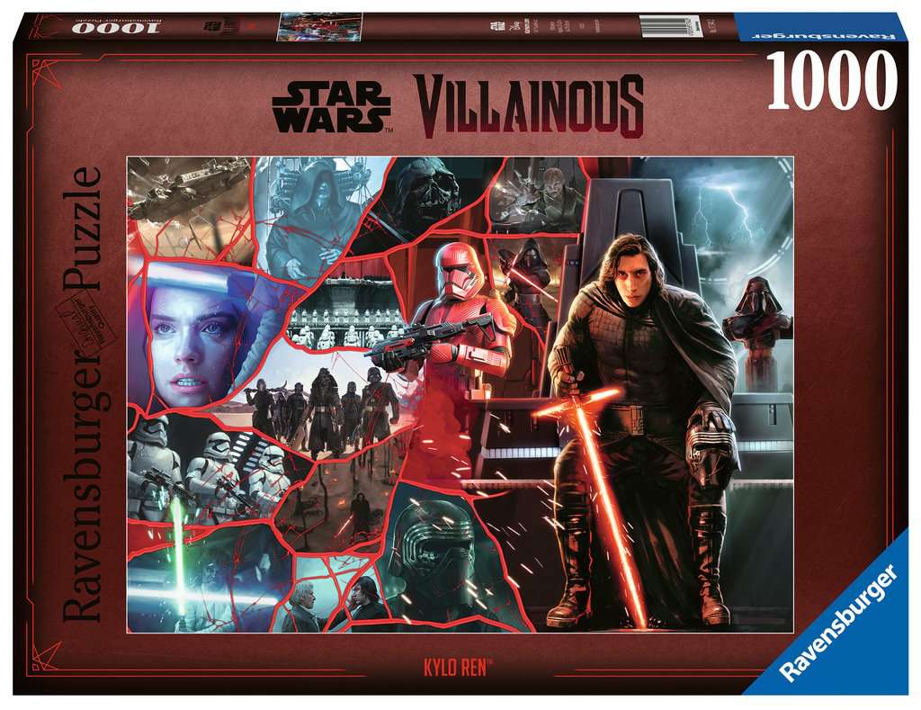 Star Wars Villainous 1000 pc Puzzle: Kylo Ren - Bards & Cards